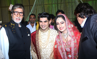 Amitabh Bachchan at Ali Khan's Daughter Wedding Reception