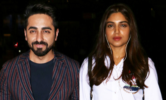 Ayushmann Khurrana, Bhumi Pednekar Spotted at Airport