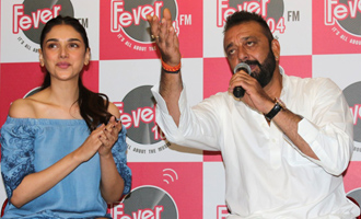 Sanjay Dutt & Aditi Rao Hydari at 'Bhoomi' at Fever 104 FM