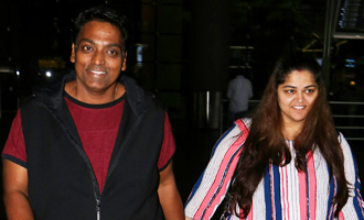 Ganesh Acharya With Wife Spotted at Airport