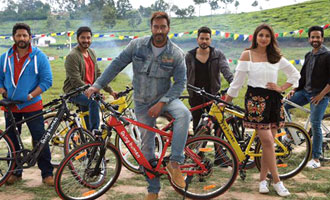 'Golmaal Again' cast uses Salman's Being Human e-cycles