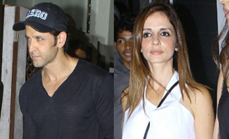 Hrithik Roshan & Sussanne Khan Spotted at Bandra