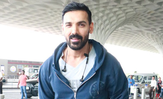 John Abraham Spotted at Airport