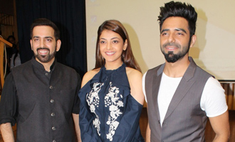 Kajal Agarwal & Aparshakti Khurrana at Launch of Kussh Sinha's Short Film 'Khoon Mein Hai'