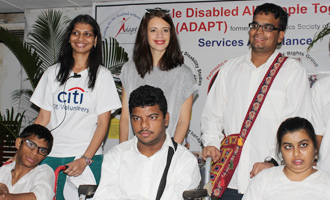 Kalki Koechlin at Inauguration Of Computer Lab & Beautifying The School Premises