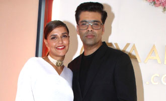 Karan Johar & Neha Dhupia at Launch of Tyaani Flagship Polki Jewellery Store