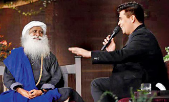 Karan Johar enlightened in conversation' with Sadhguru Jaggi Vasudev