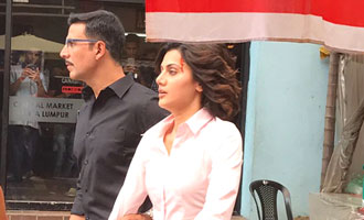 LOOK Akshay Kumar takes Injured Taapsee