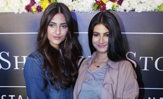 Sonam Kapoor & Rhea Kapoor at 'Rheson' A New Clothing Brand Launch