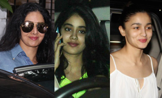 Sridevi, Jhanvi Kapoor & Alia Bhatt Spotted at Salon in Juhu