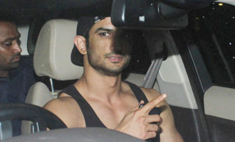 Sushant Singh Rajput Spotted at Korner House Bandra