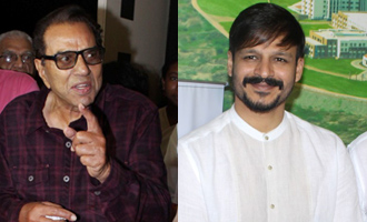 Dharmendra & Vivek Oberoi at Spiritual Talk & Felicitation