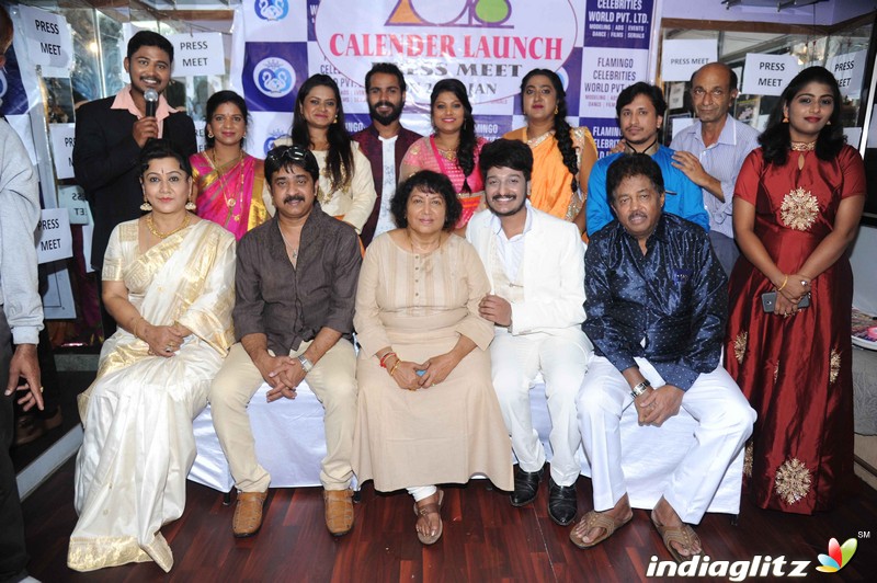 Flemingo Fashions Celebrity Calender Launch Press Meet