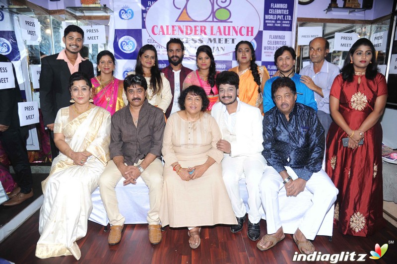 Flemingo Fashions Celebrity Calender Launch Press Meet