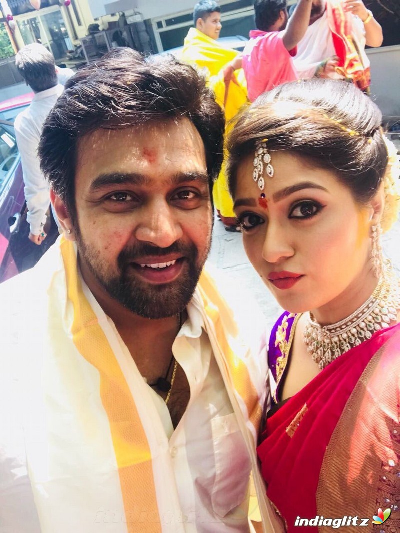 Chiranjeevi Sarja & Meghana Raj Engagement Ceremony