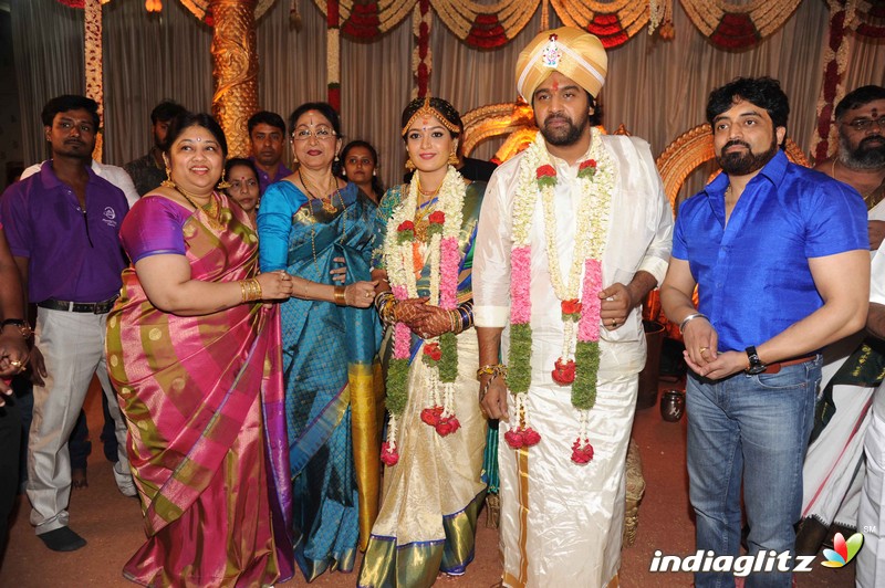 Meghana Raj With Chiranjeevi Sarja Wedding