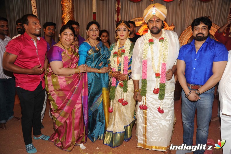 Meghana Raj With Chiranjeevi Sarja Wedding