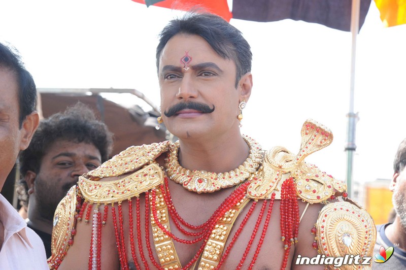 Muniratna Kurukshetra Shooting Ramoji Rao Film City Hyderabad