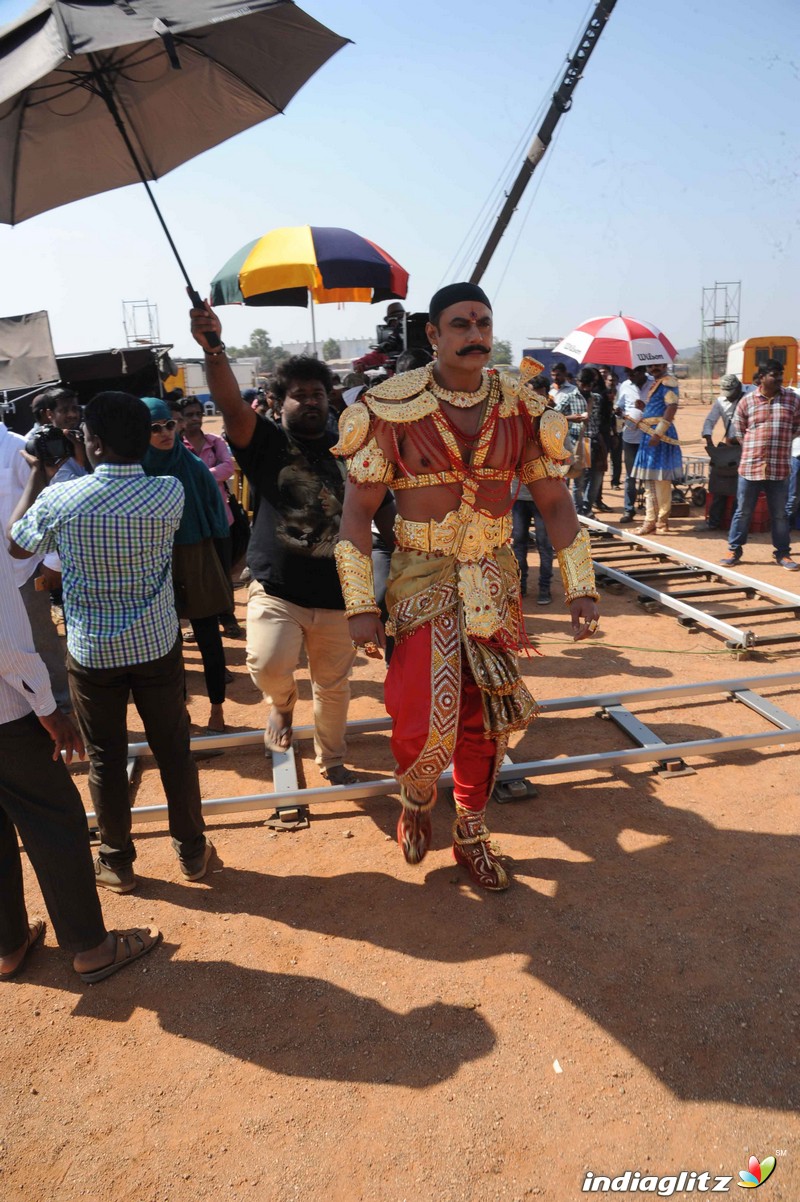 Muniratna Kurukshetra Shooting Ramoji Rao Film City Hyderabad