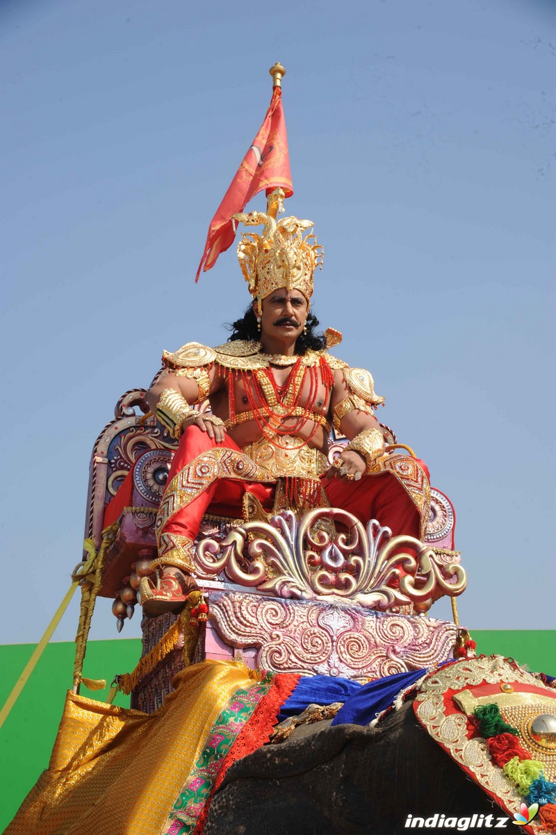 Muniratna Kurukshetra Shooting Ramoji Rao Film City Hyderabad