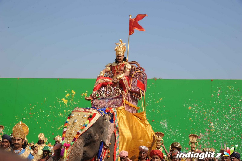 Muniratna Kurukshetra Shooting Ramoji Rao Film City Hyderabad