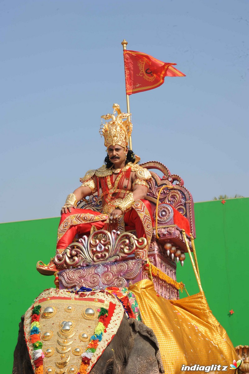 Muniratna Kurukshetra Shooting Ramoji Rao Film City Hyderabad