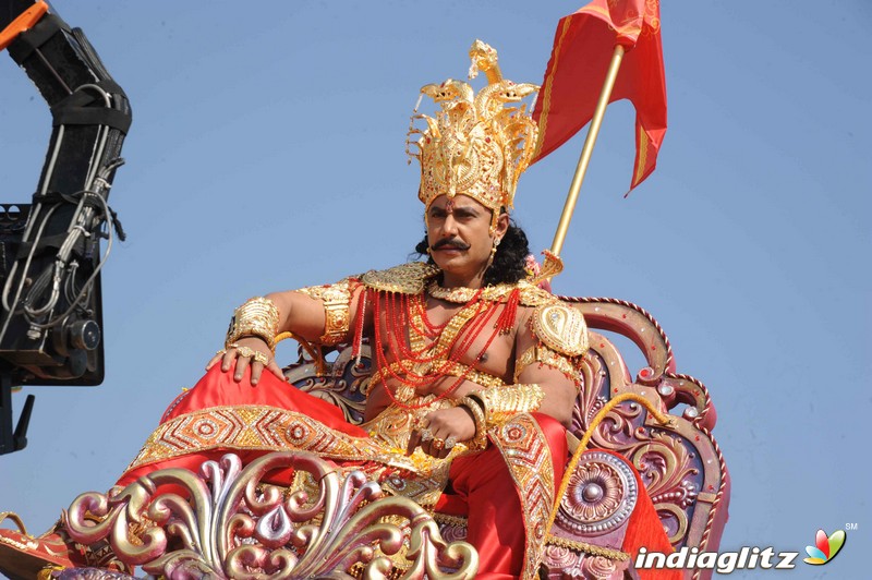 Muniratna Kurukshetra Shooting Ramoji Rao Film City Hyderabad