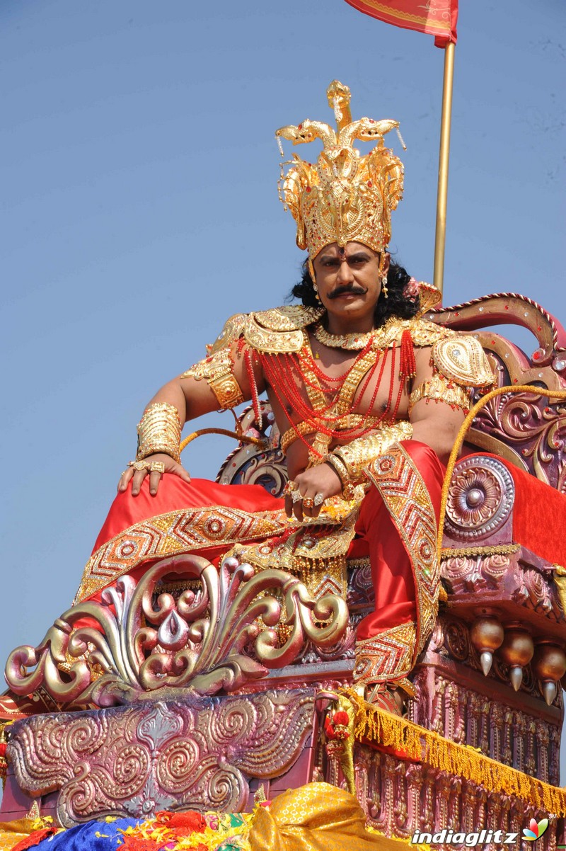 Muniratna Kurukshetra Shooting Ramoji Rao Film City Hyderabad