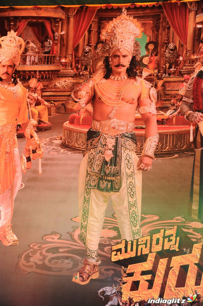 Muniratna Kurukshetra Shooting Ramoji Rao Film City Hyderabad