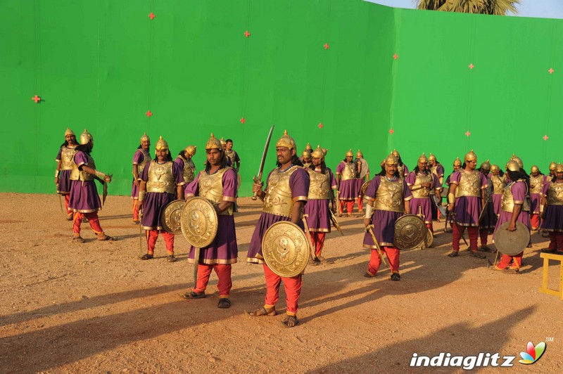 Muniratna Kurukshetra Shooting Ramoji Rao Film City Hyderabad