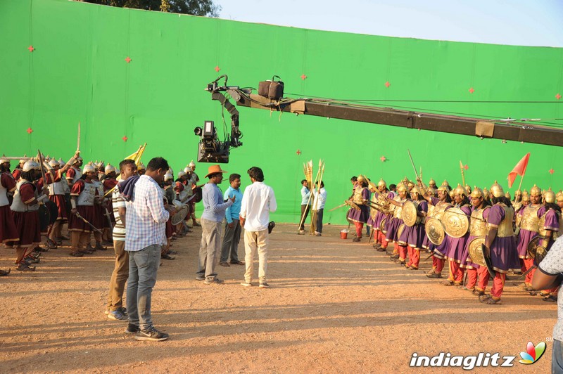 Muniratna Kurukshetra Shooting Ramoji Rao Film City Hyderabad