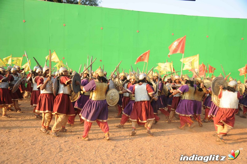 Muniratna Kurukshetra Shooting Ramoji Rao Film City Hyderabad