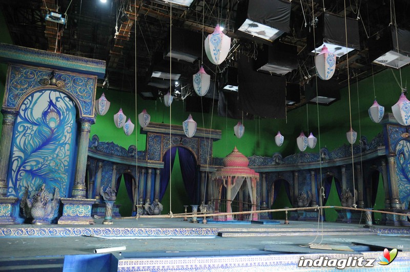 Muniratna Kurukshetra Shooting Ramoji Rao Film City Hyderabad