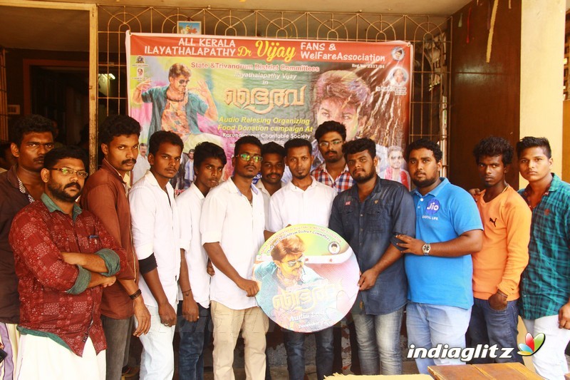 Bhairava Audio launch celebrated by Vijay fans with differently abled children