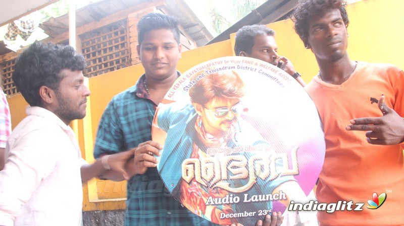 Bhairava Audio launch celebrated by Vijay fans with differently abled children