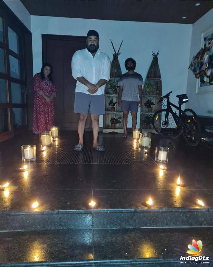 9pm 9minutes: Malayalam actors lit up candles to show unity