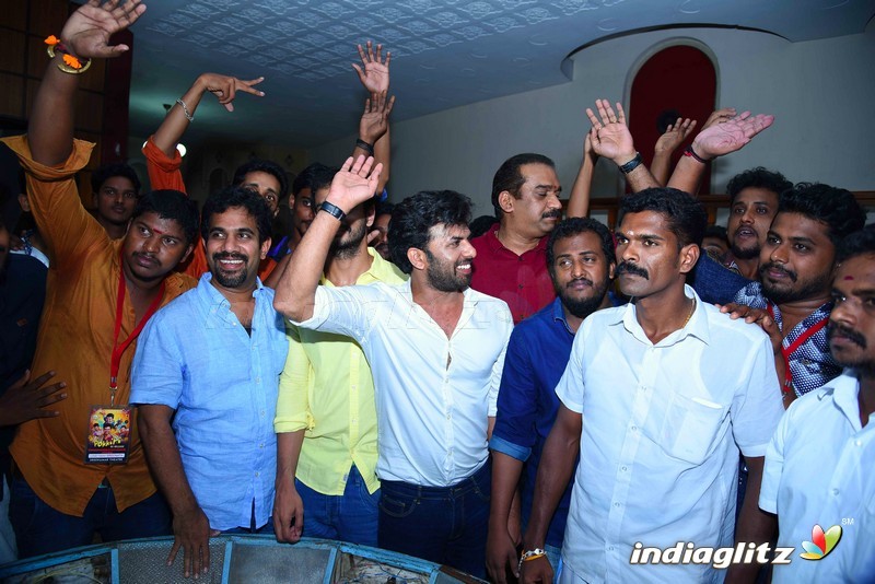 Sunny Wayne's New Movie Pokkiri Simon launch with Vijay fans