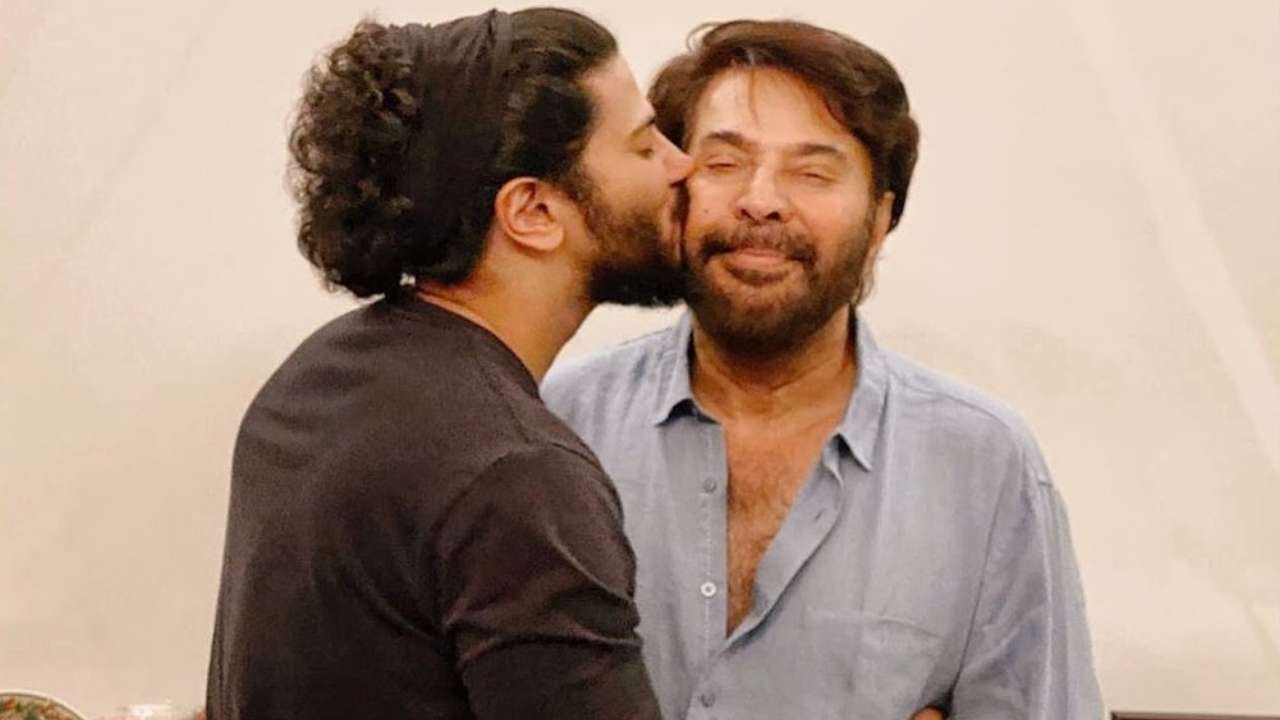 mammootty kiss dulquer