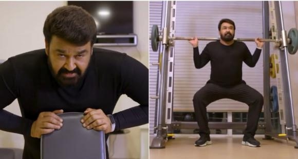 mohanlal gym video