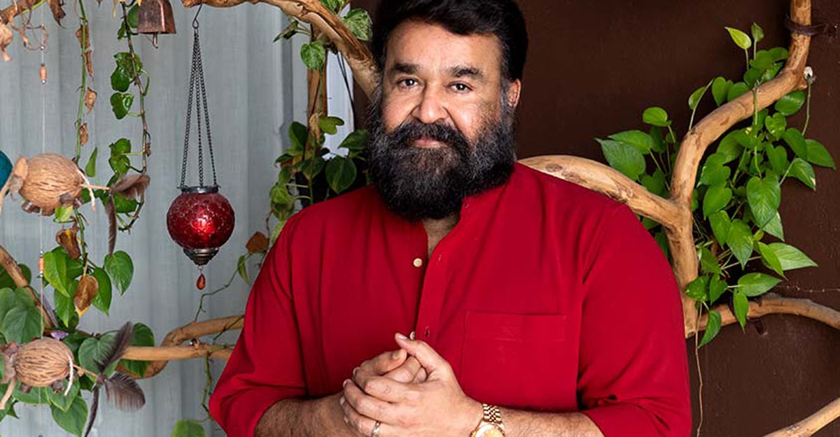 mohanlal red shirt