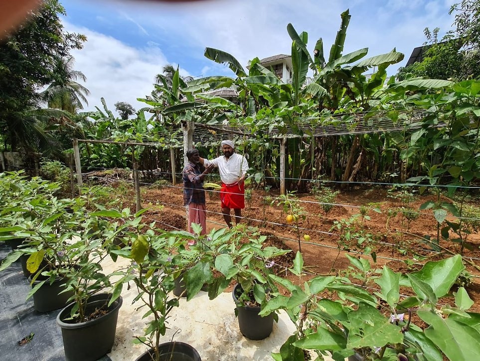 mohanlal farming at home