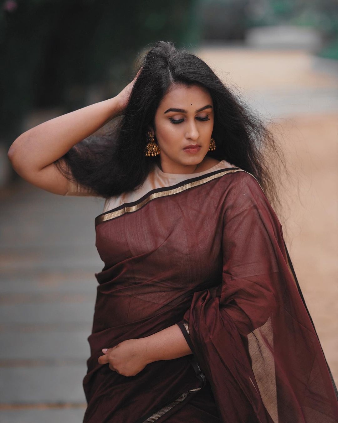 Kavitha Nair saree 