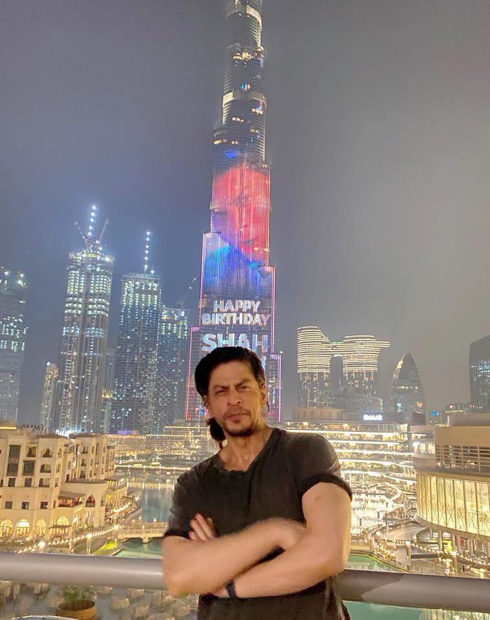 shah rukh khan birthday Burj khalifa