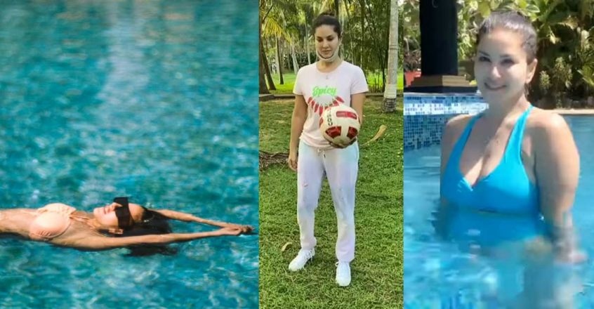 sunny leone in kerala vacation