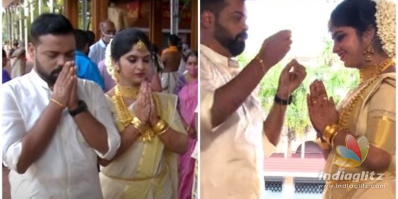 Actor Kochu Premans son enters wedlock