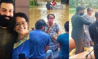 Prithviraj's mother Mallika Sukumaran rescued from flood again!