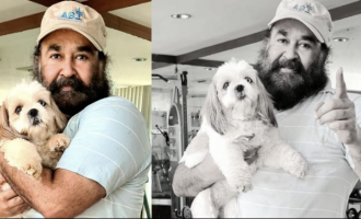 Mohanlal's new pictures with 'bailey' go viral