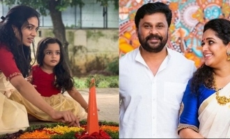 Fans go crazy over Dileep's daughters' Onam celebration