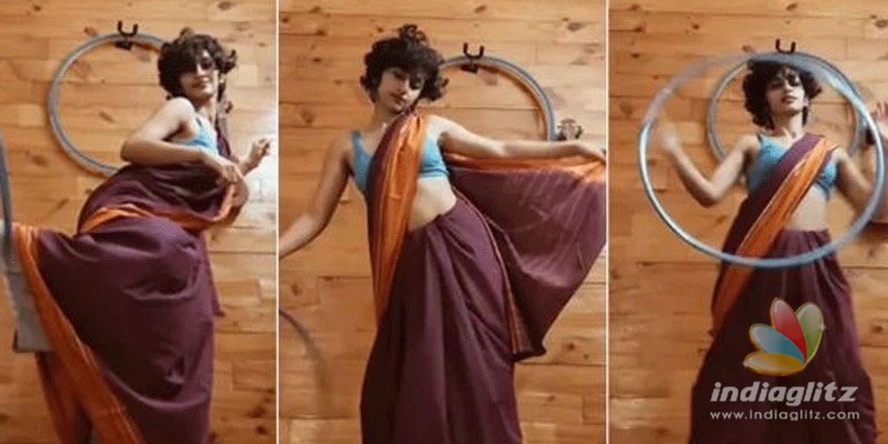 Watch: This young girls hoop dance in saree awes netizens!