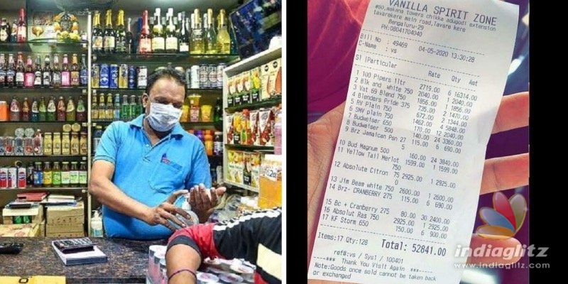 Liquor bill exceeding Rs 50k went viral, seller booked! 